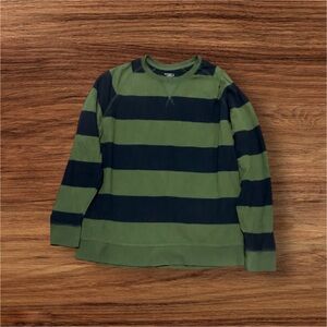 Kids Green and Black Striped Shirt
